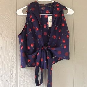 Banana republic | black label cherry tie front